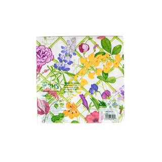 Caspari Floral Trellis Dinner Napkins - 20 Per Package 17830D