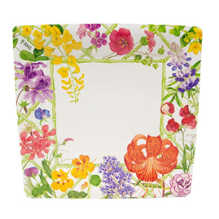 Caspari Floral Trellis Dinner Plates - 8 Per Package 17830DP