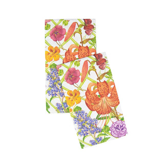 Caspari Floral Trellis Guest Towel Napkins - 15 Per Package 17830G