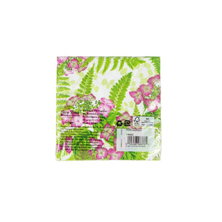 Caspari Fern Garden Cocktail Napkins - 20 Per Package 17840C