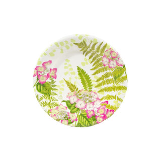 Caspari Fern Garden Salad & Dessert Plates - 8 Per Package 17840SP