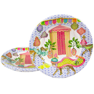 Caspari Kasbah Salad & Dessert Plates - 8 Per Package 17900SP