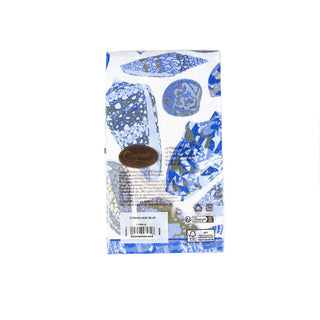 Caspari Coquillage Blue Guest Towel Napkins - 15 Per Package 17931G