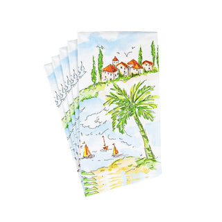 Caspari Mallorca Guest Towel Napkins - 15 Per Package 17940G