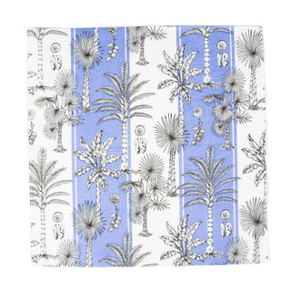 Caspari Southern Palms Blue & White Luncheon Napkins - 20 Per Package 17952L