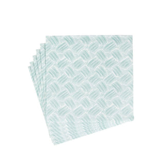 Caspari Basketry Mist Paper Linen Dinner Napkins - 12 Per Package 17961DG