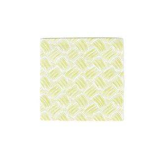 Caspari Basketry Moss Green Paper Linen Luncheon Napkins - 15 Per Package 17962LG