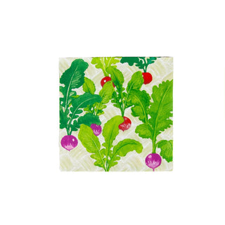 Caspari Radish Patch Luncheon Napkins - 20 Per Package 17980L