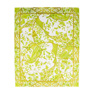 Caspari Gilded Porcelain Chartreuse Guest Towel Napkins - 15 Per Package 18061G