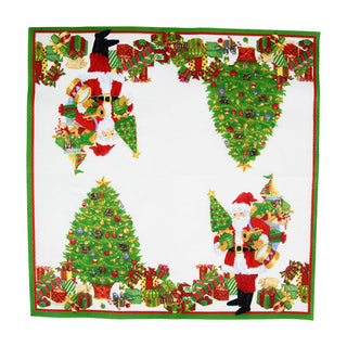 Caspari Mr. Claus Cocktail Napkins - 20 Per Package 18130C