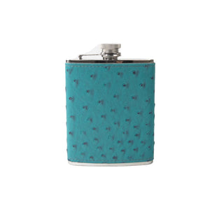 Brouk The Sharp Canteen in Teal Ostrich Leather 18227