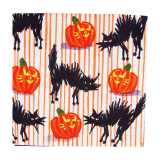 Caspari Halloween Cats Cocktail Napkins - 20 Per Package 18280C