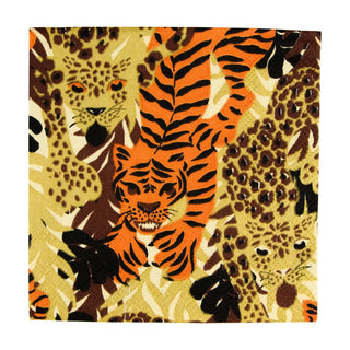 Caspari Wild Cats Cocktail Napkins - 20 Per Package 18290C