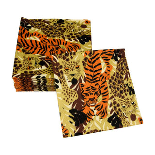 Caspari Wild Cats Cocktail Napkins - 20 Per Package 18290C