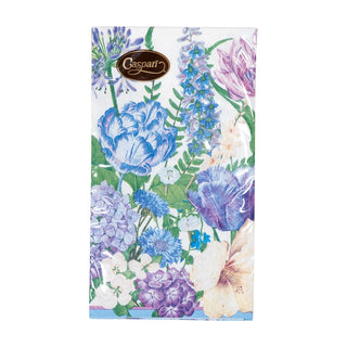 Caspari Shades Of Blue Guest Towel Napkins - 15 Per Package 18360G