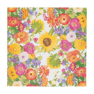 Caspari Midsummer Blooms Cocktail Napkins - 20 Per Package 18380C