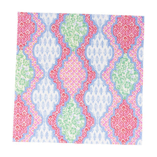 Caspari Provencale Cotton Pink Multi Luncheon Napkins - 20 Per Package 18440L