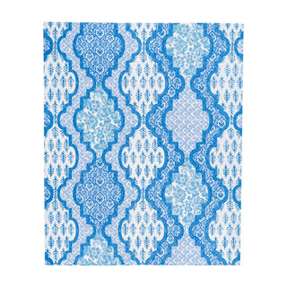 Caspari Provencale Cotton Blue Guest Towel Napkins - 15 Per Package 18441G