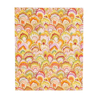 Caspari Marbled Ceramica Raspberry & Chartreuse Guest Towel Napkins - 15 Per Package 18450G