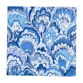 Caspari Marbled Ceramica Indigo Cocktail Napkins - 20 Per Package 18451C