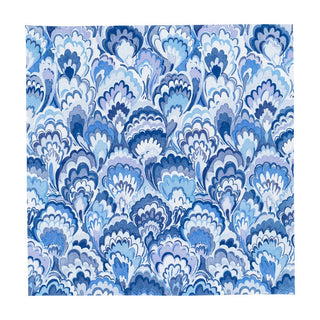 Caspari Marbled Ceramica Indigo Cocktail Napkins - 20 Per Package 18451C