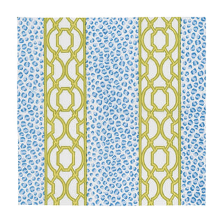 Caspari Knots And Spots Blue & Green Cocktail Napkins - 20 Per Package 18461C