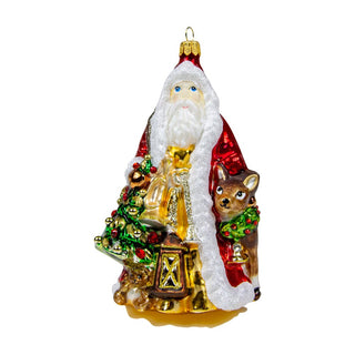 Silverado Santa with Tree & Lantern Ornament 18465