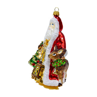 Silverado Santa with Tree & Lantern Ornament 18465