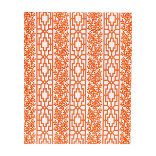 Caspari Coral And Trellis Coral Guest Towel Napkins - 15 Per Package 18470G