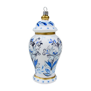 Silverado Ginger Jar Ornament in Blue & White 18474