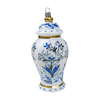 Silverado Ginger Jar Ornament in Blue & White 18474