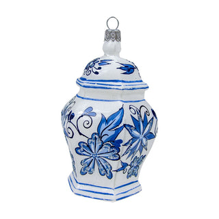 Silverado Ginger Jar Ornament in Blue & White - Small 18475