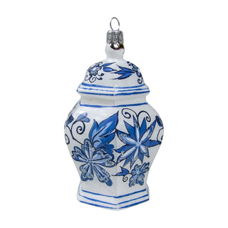 Silverado Ginger Jar Ornament in Blue & White - Small 18475