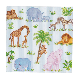 Caspari Safari Baby Cocktail Napkins - 20 Per Package 18510C