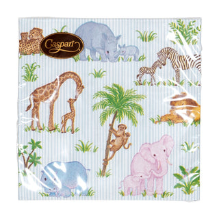 Caspari Safari Baby Cocktail Napkins - 20 Per Package 18510C