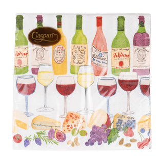 Caspari Wine Pairings Cocktail Napkins - 20 Per Package 18560C