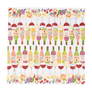 Caspari Wine Pairings Cocktail Napkins - 20 Per Package 18560C