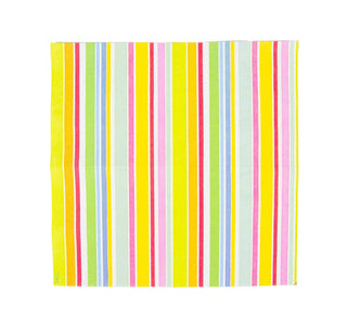 Caspari Cabana Stripe Bright Cocktail Napkins - 20 Per Package 4640C