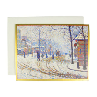 Caspari Boulevard De Clichy Boxed Christmas Cards - 15 Christmas Cards and Envelopes 84227