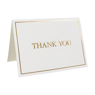 Caspari Thank You Gold Embossed Thank You Notes - 8 Note Cards And Envelopes 84643.44B