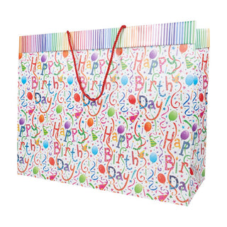 Caspari Happy Birthday Jumbo Gift Bags - 1 Each 88230B10