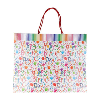 Caspari Happy Birthday Jumbo Gift Bags - 1 Each 88230B10