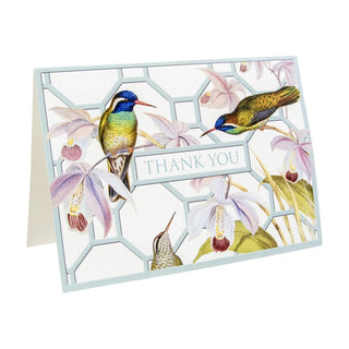 Caspari Hummingbird Trellis Thank You Notes - 8 Note Cards And Envelopes 89612.44B