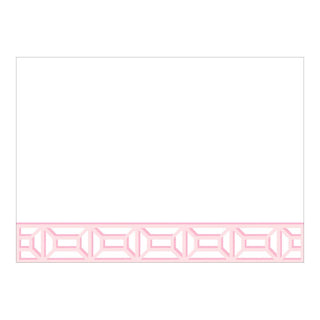 Caspari Garden Gate Light Pink Correspondence Cards - 12 Per Package 90624CCU12