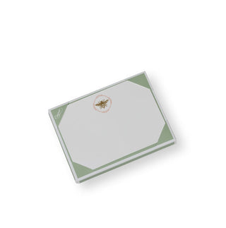 Caspari Bee Crest Foil Correspondence Cards - 12 Per Package 93613CCU12