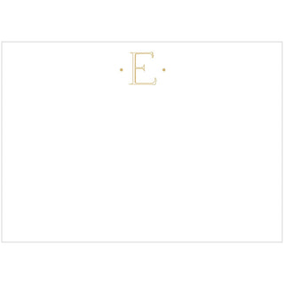 Caspari Caspari Antique Plain Letter E Foil Correspondence Cards - 12 Cards and Envelopes 93634CCU.E