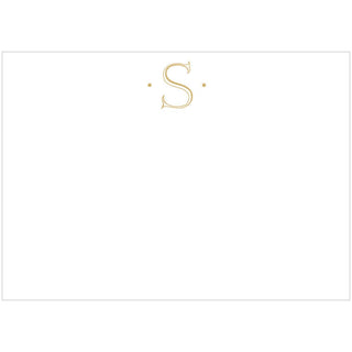 Caspari Caspari Antique Plain Letter S Foil Correspondence Cards - 12 Cards and Envelopes 93634CCU.S