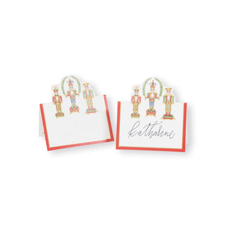 Caspari Nutcracker Christmas Die-Cut Place Cards - 8 Per Package 93908P