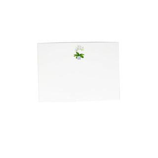 Caspari White Orchid Correspondence Cards - 12 Card & Envelopes 94607CCU12