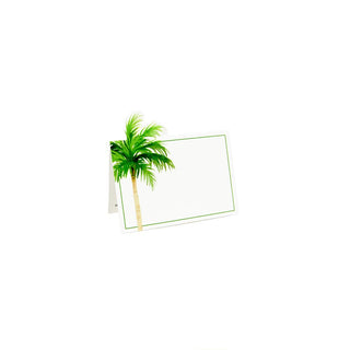 Caspari Painted Palm Tree Place Cards - 8 Per Package 94903P